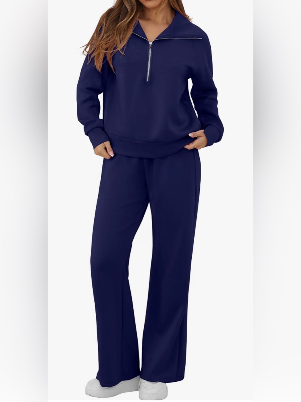 GRECERELLE NWT Womens 2-Piece Navy Blue Matching Tracksuit. Size: X-Large
